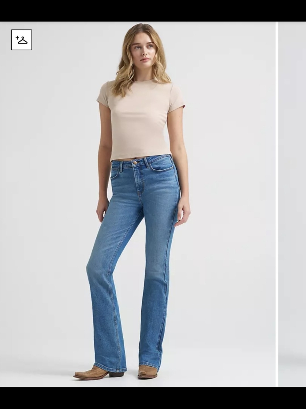 NWT Wrangler High Rise Boot Cut Jeans Size 4 Or 27 Medium Wash Stretch - Picture 2 of 13